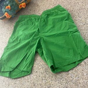 Lands End Green Swim Trunks Swim Shorts Medium